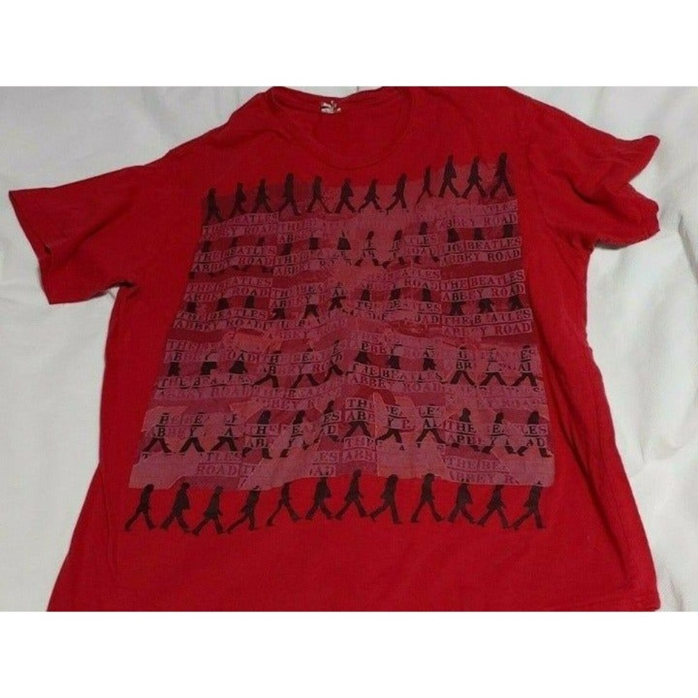 The Beatles Abbey Road Red Shirt Size Large